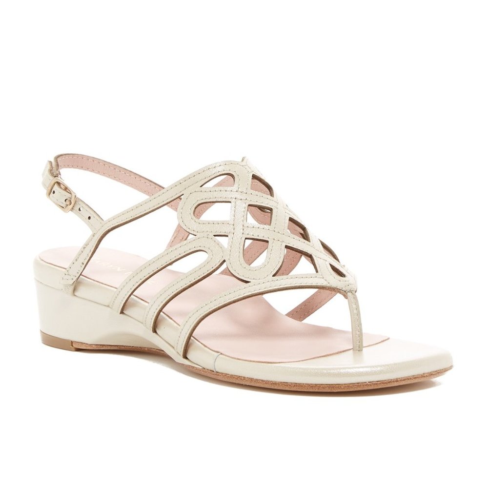 Taryn Rose NEW Sandals Slingback Strappy Wedge Comfort Shoe ALL Leather NIB 8.5